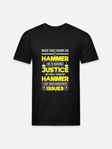 Odin Teutons - Unisex Poly/Cotton T-Shirt - black
