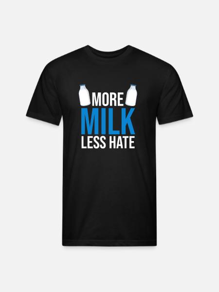 Milk - Unisex Poly/Cotton T-Shirt - black
