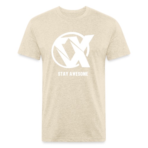 Vlex Stay Awesome Shirt (Officiel) - Men’s Fitted Poly/Cotton T-Shirt