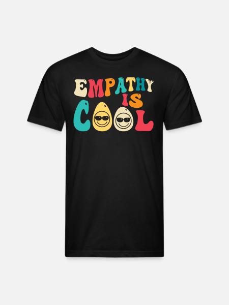 Empathy Is Cool - Unisex Poly/Cotton T-Shirt - black