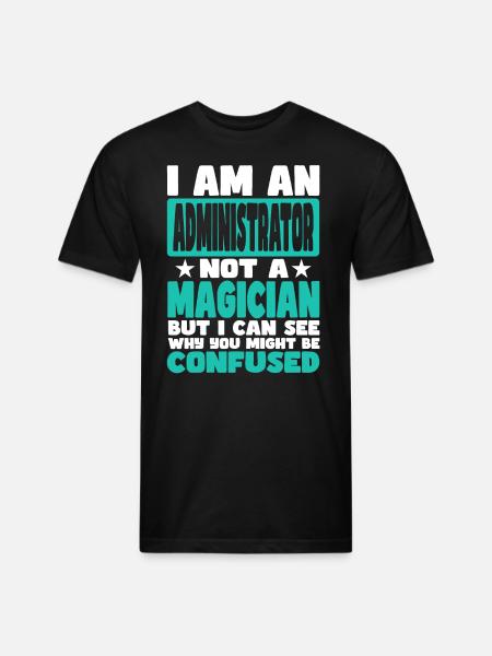 Administrator - Unisex Poly/Cotton T-Shirt - black