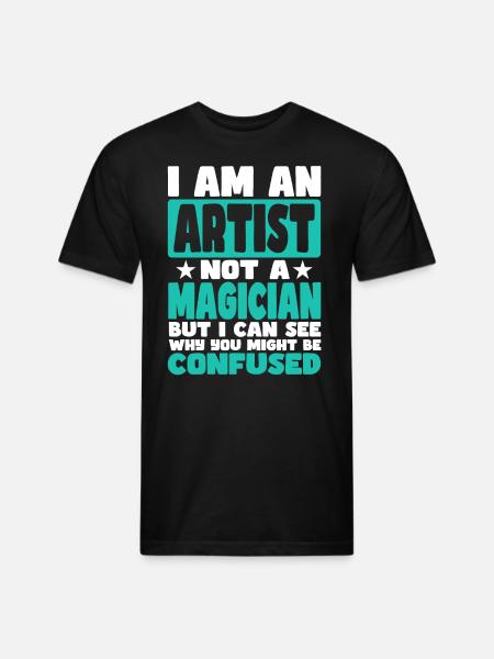 Artist - Unisex Poly/Cotton T-Shirt - black