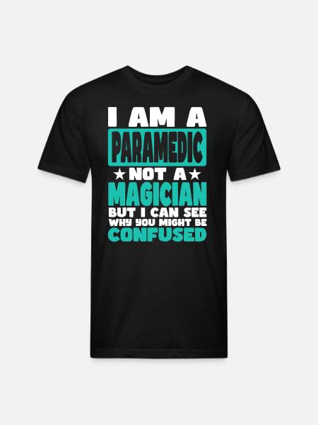 Paramedic - Unisex Poly/Cotton T-Shirt - black