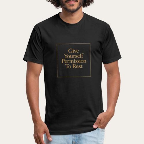 Give Yourself Permission to Rest - Unisex Poly/Cotton T-Shirt