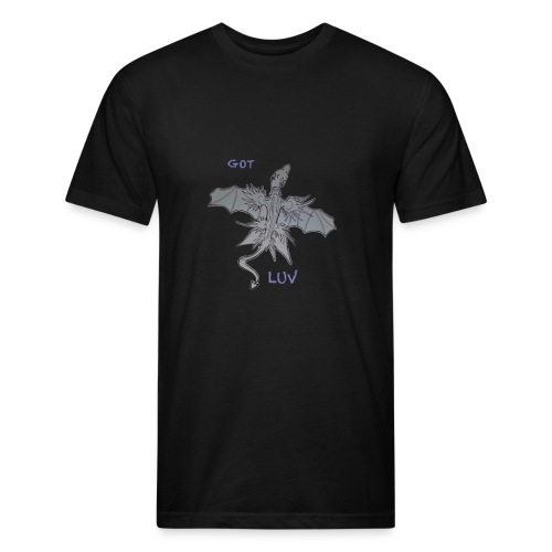 Dragon love - Men’s Fitted Poly/Cotton T-Shirt