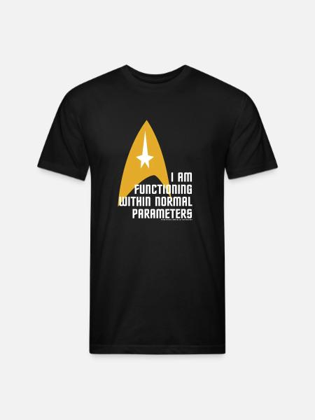 Normal Parameters - Unisex Poly/Cotton T-Shirt - black