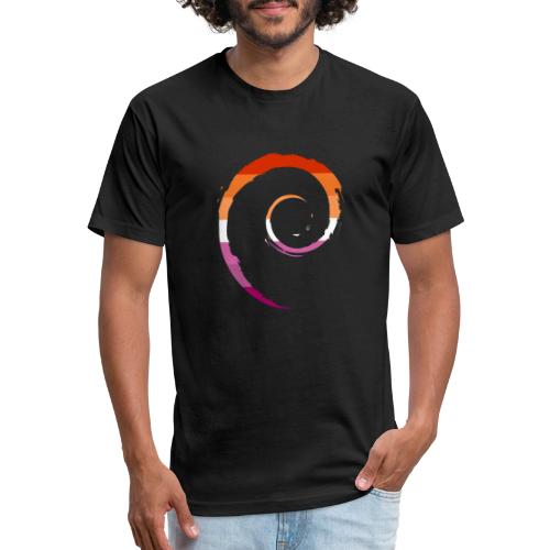 Lesbian Swirl Logo - Unisex Poly/Cotton T-Shirt
