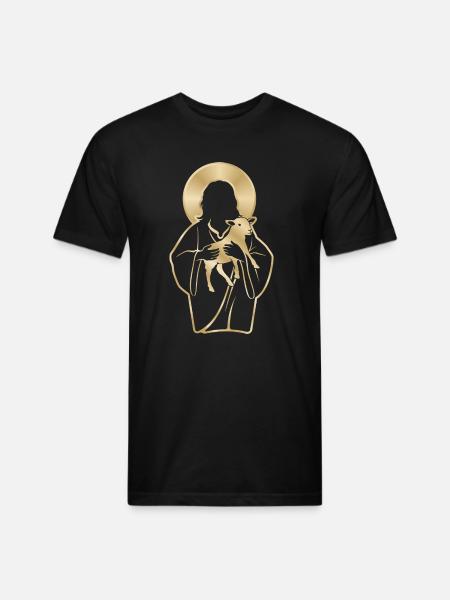 Jesus Shepherd - Unisex Poly/Cotton T-Shirt - black