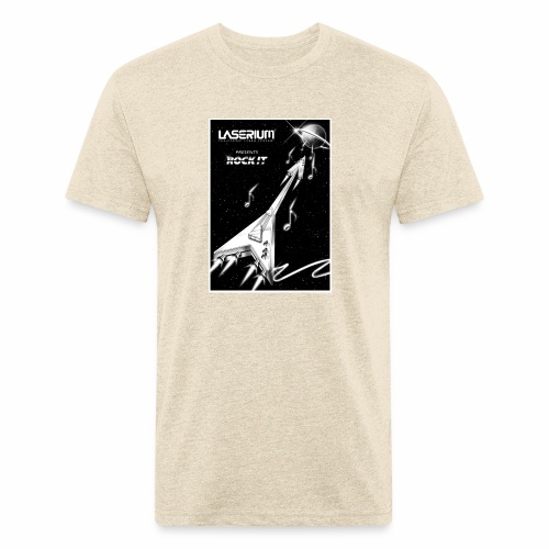 LASERIUM Rock It - Men’s Fitted Poly/Cotton T-Shirt