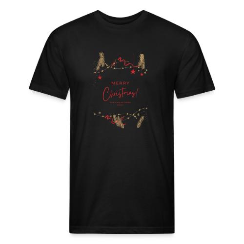 Merry Christmas Typography Design - Unisex Poly/Cotton T-Shirt