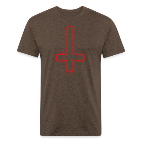 Inverted Cross - Unisex Poly/Cotton T-Shirt