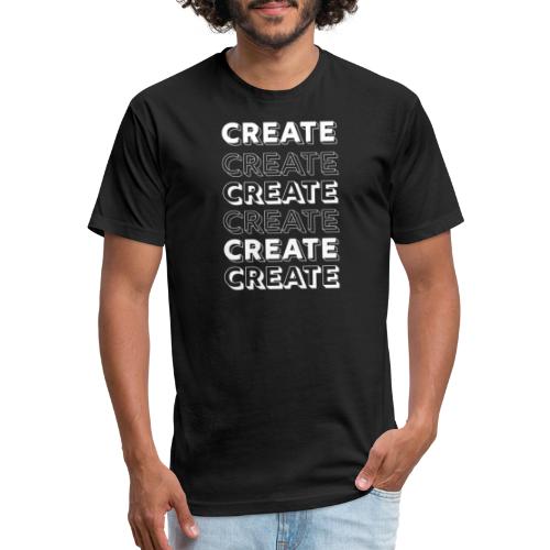 Create Typography - Fitted Cotton/Poly T-Shirt by Next Level