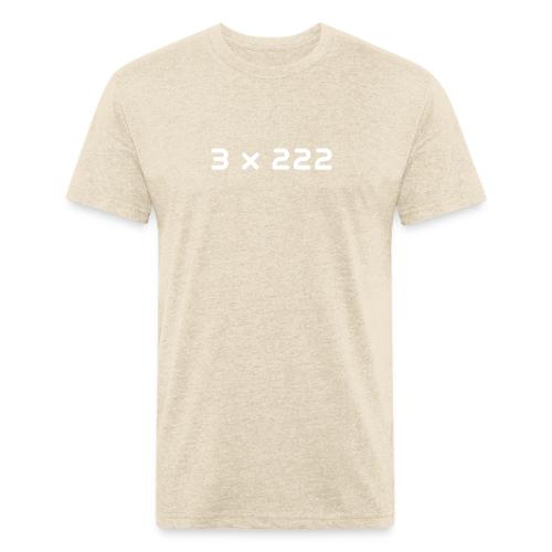 3 x 222 - Men’s Fitted Poly/Cotton T-Shirt