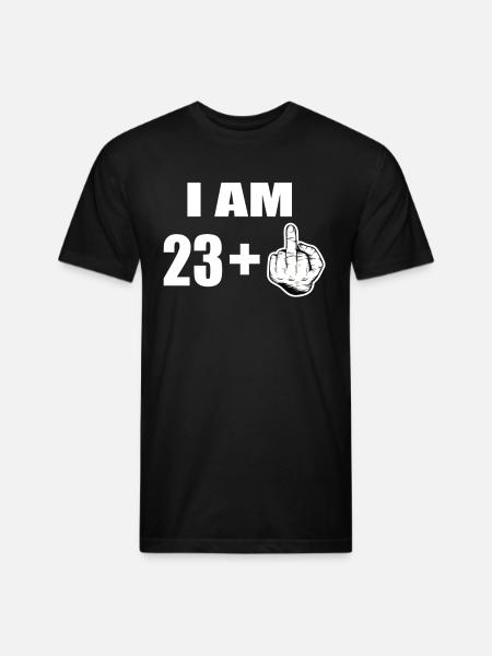 24 Birthday - Unisex Poly/Cotton T-Shirt - black