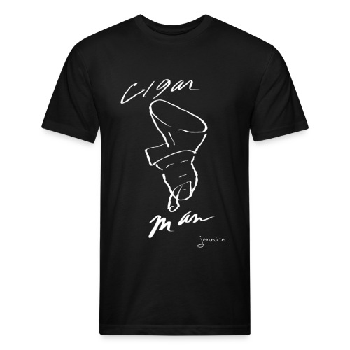 Cigar Man - Men’s Fitted Poly/Cotton T-Shirt