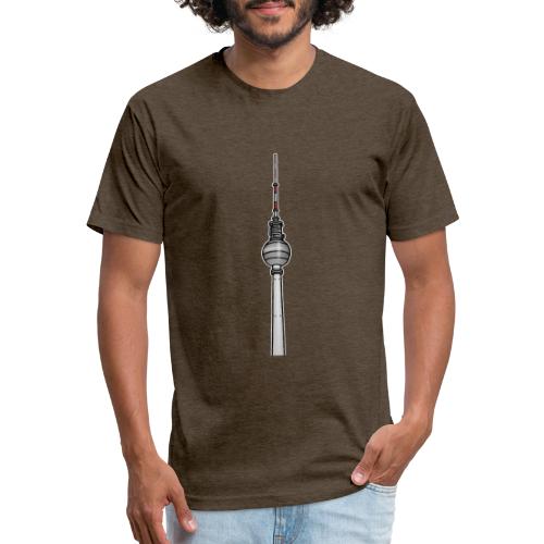 TV-Tower Berlin - Men’s Fitted Poly/Cotton T-Shirt