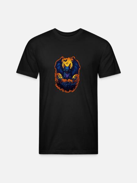halloween bat - Unisex Poly/Cotton T-Shirt - black