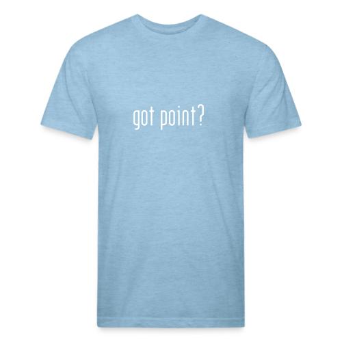 Got Point? (lower case) - Men’s Fitted Poly/Cotton T-Shirt