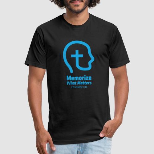 Memorize What Matters Original Blue Logo Design - Unisex Poly/Cotton T-Shirt