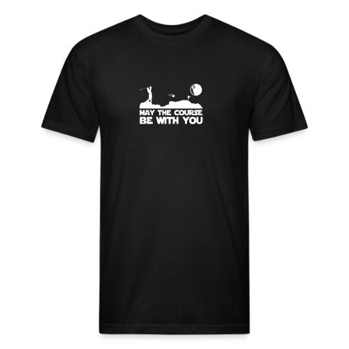 Golf Gift - May The Course Be With You Tee - Unisex Poly/Cotton T-Shirt