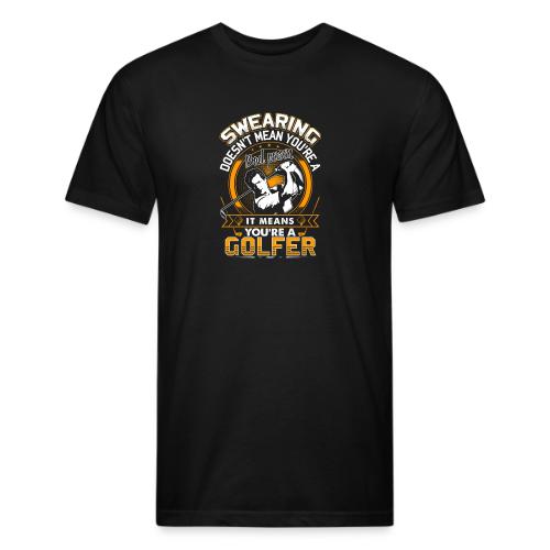 Funny Golfer Gift - Swearing Golfer Men's T-Shirt - Unisex Poly/Cotton T-Shirt