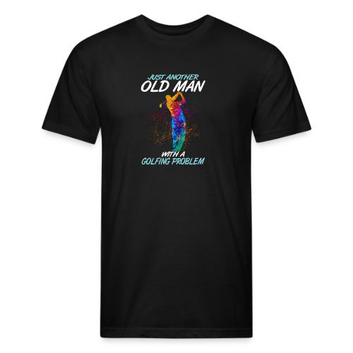 Funny Golf Gift - Old Man Golfing Problem T-Shirt - Unisex Poly/Cotton T-Shirt