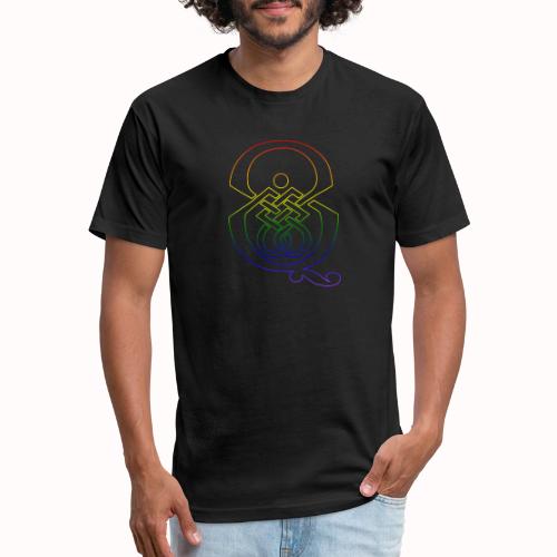 q rainbow - Unisex Poly/Cotton T-Shirt