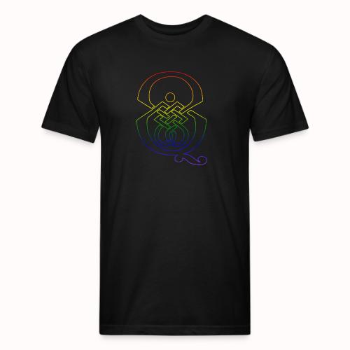 q rainbow - Unisex Poly/Cotton T-Shirt