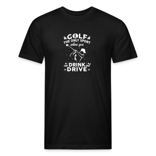 Funny Golf Gift - Drink and Drive Sport Men's Tee - Unisex Poly/Cotton T-Shirt