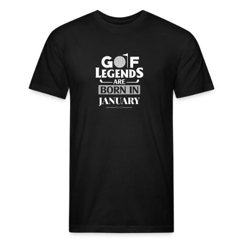 Golf Legends Born In January - Birthday Golf Gift - Unisex Poly/Cotton T-Shirt