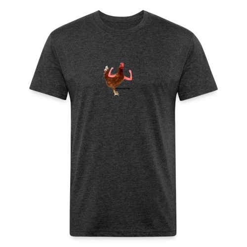 ChickenLover Box Logo T-shirt - Men’s Fitted Poly/Cotton T-Shirt