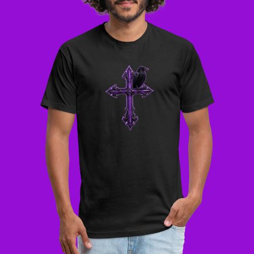 Gothix Raven Cross - Unisex Poly/Cotton T-Shirt