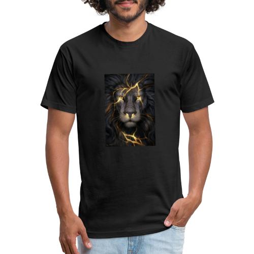 BLACK LION PREMIUM - Men’s Fitted Poly/Cotton T-Shirt