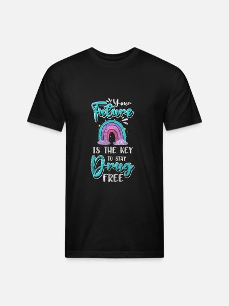 Withdrawal Dependency Clean - Unisex Poly/Cotton T-Shirt - black