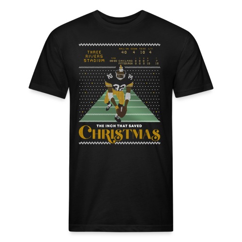 The Inch That Saved Christmas - Fitted Cotton/Poly T-Shirt by Next Level