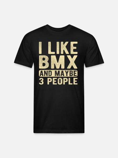 BMX Saying - Unisex Poly/Cotton T-Shirt - black