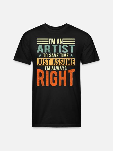Artist - Unisex Poly/Cotton T-Shirt - black