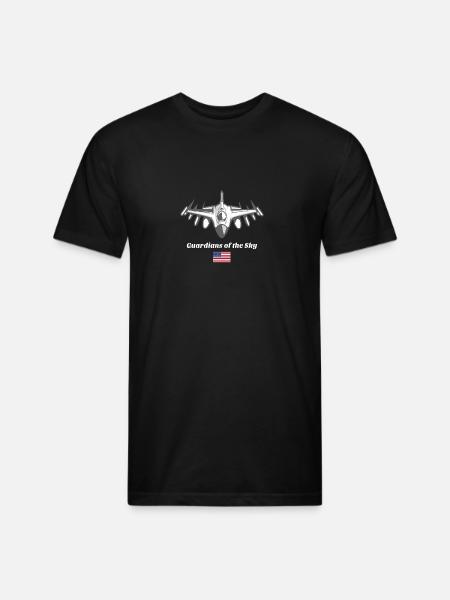 Guardians of the Sky - Unisex Poly/Cotton T-Shirt - black