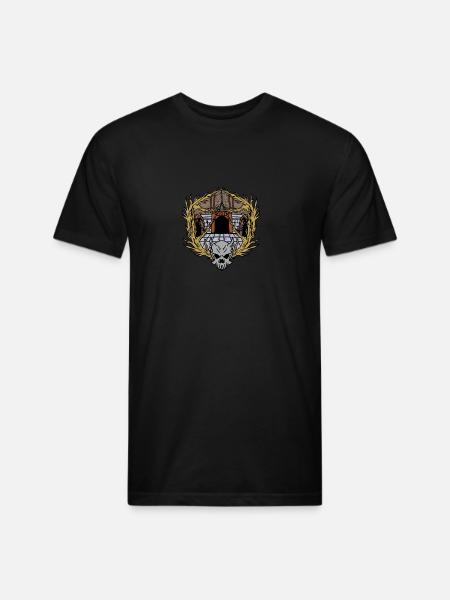 Dungeons Skeleton Magic Dungeon - Unisex Poly/Cotton T-Shirt - black