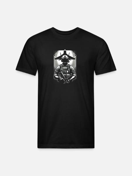 Guardian of the Skies - Unisex Poly/Cotton T-Shirt - black