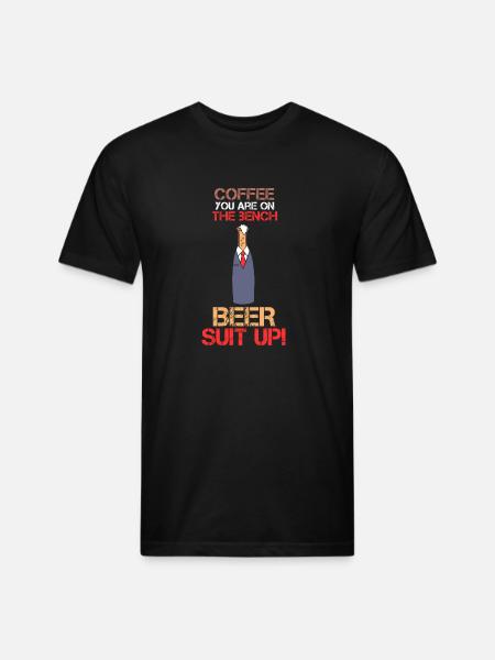Beer Suit Up - Unisex Poly/Cotton T-Shirt - black