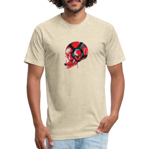 red head gaming logo no background transparent - Fitted Cotton/Poly T-Shirt by Next Level