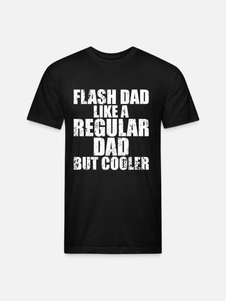 Bouldering Flash Dad Boulderer - Unisex Poly/Cotton T-Shirt - black