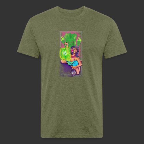 Untitled Artwork 5 - Men’s Fitted Poly/Cotton T-Shirt