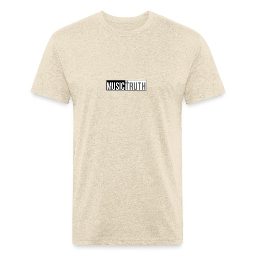 MusicTruth Shirt Logo Horz - Men’s Fitted Poly/Cotton T-Shirt