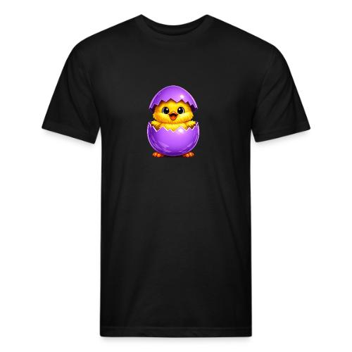 Easter Chick Purple - Unisex Poly/Cotton T-Shirt