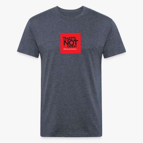 That's Not Canon Logo - Men’s Fitted Poly/Cotton T-Shirt