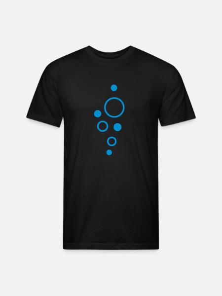 Bubbles - Unisex Poly/Cotton T-Shirt - black