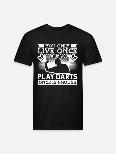 Darts Dart Player - Unisex Poly/Cotton T-Shirt - black