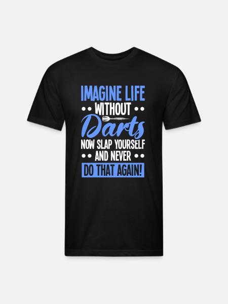 Darts Dart Player - Unisex Poly/Cotton T-Shirt - black